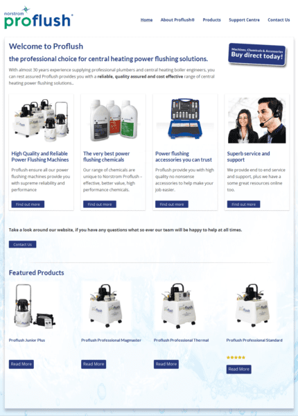 Proflush-Wigan-Website-Design