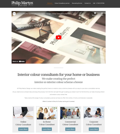 Philip Martyn Website Design