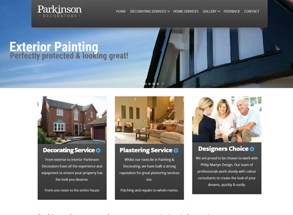 Parkinson Decorators Website