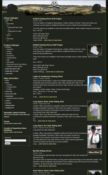 Alexander James Website Design